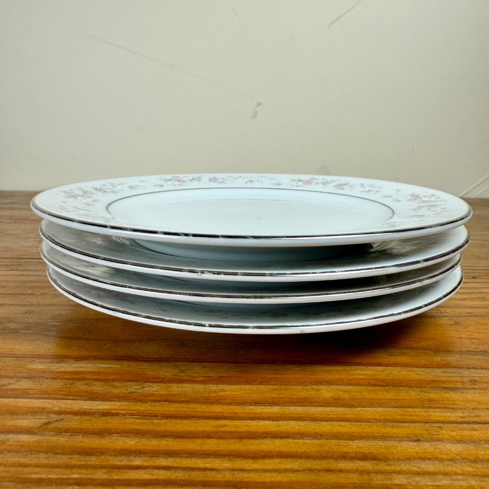 Vintage Maria Y&Y Fine Porcelain Dessert Plates – Set of 4, Japan, 6.5" - Picture 12 of 13